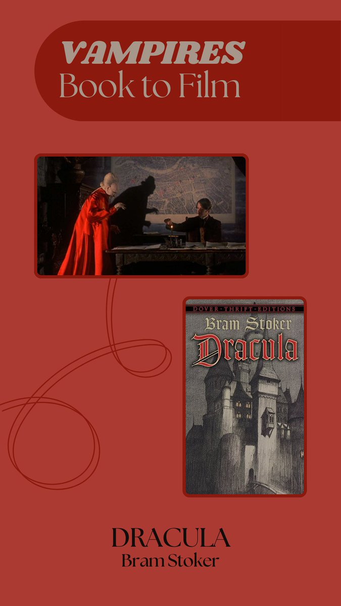 lzbpublishing's tweet photo. Book to Film Adaptations: Vampire Edition 🧛‍♀️What are your favorites? 👇

#bookadpaptation #booktofilm #pagetoscreen #vampiremovies #vampirebooks https://t.co/8yap5DiqS3