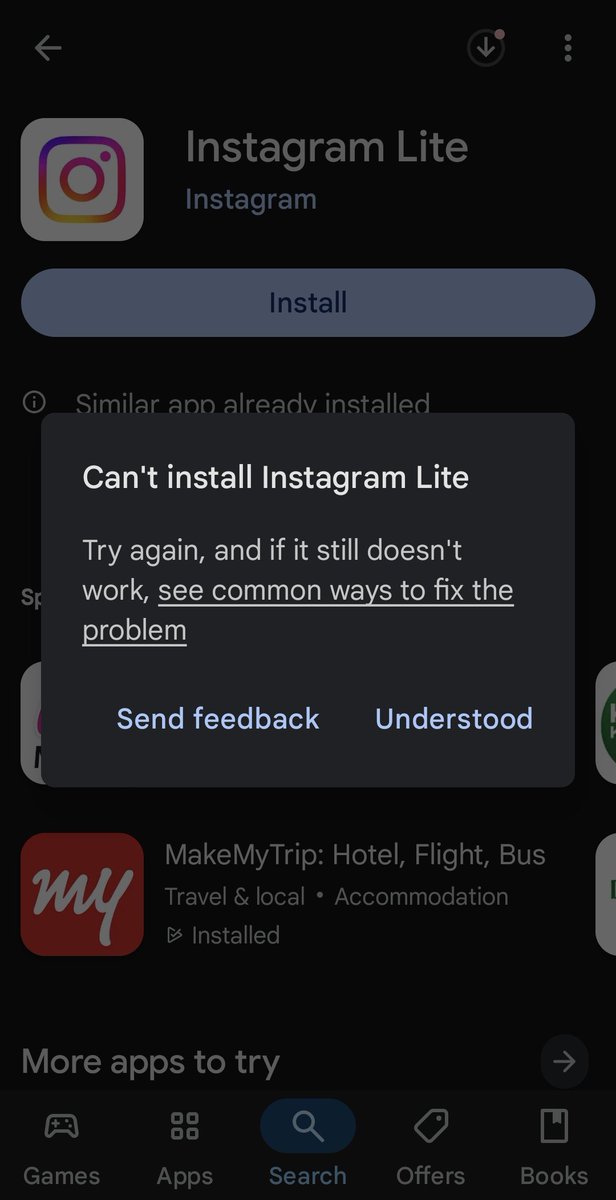 sbarkha's tweet photo. @SamsungIndia @WhatsApp @instagram
My WhatsApp and Instagram have disappeared frkm my phone overnight. Now when I am trying to download or enable it says security policy prevents installation this app... what does this mean? https://t.co/RW32ArN50b