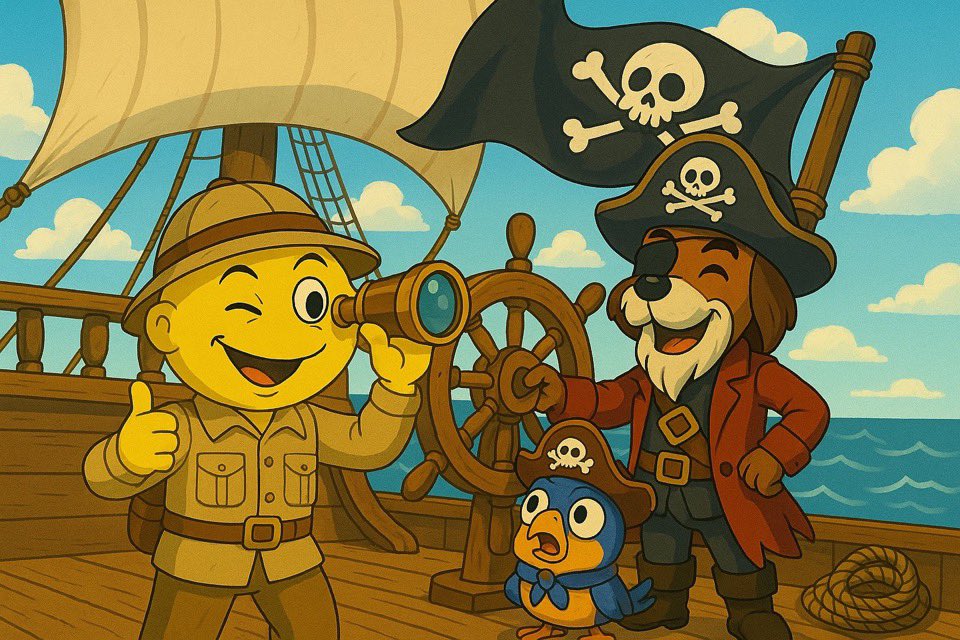 Amiee_Hbar's tweet photo. ๐๐พ The seas roar, $HBARK barks loud โ๏ธ, $LEEMON drips gold ๐๐ฐ. Fortune favors the bold โ are you on deck or left at shore? ๐๐ดโโ ๏ธ #MoonRaid
@TheBarkingGa@pirate_peep @AIforHBar @BarHBARian @Deanlevy6 @FungibleBlobz @ima_fly_tok @LeemonHead2 @thesosana @WednesdayDa13 @chasker https://t.co/IeHEEFj96c
