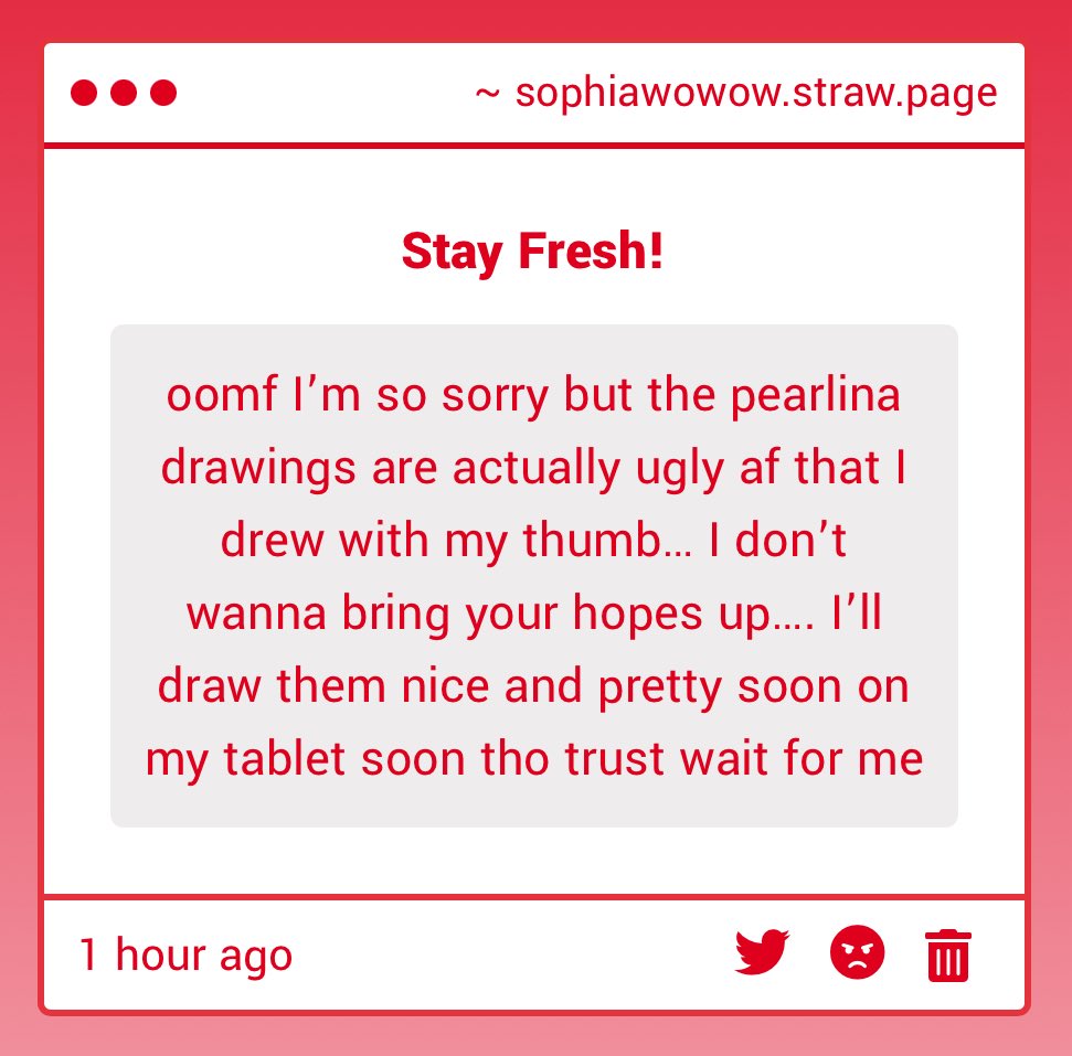 NO DONT SAY THAT ANYTHING PEARLINA IS PEAK!!!! Especially if it comes from my oomfs.