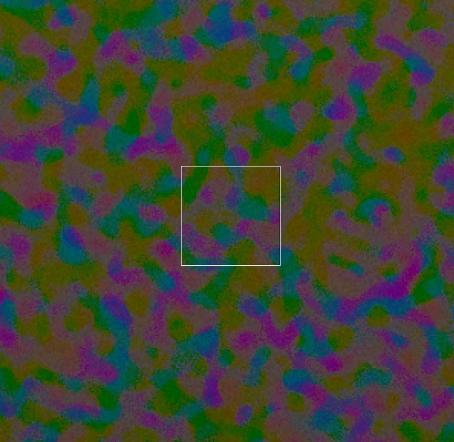 and_coder's tweet image. Yes. All of them do. Not on purpose of course. But every single RAW image I've ever seen has this. That shot though is after median denoise (left) so the actual RAW color noise if finer grain (right) but still has features going way beyond 32 pixels in size.