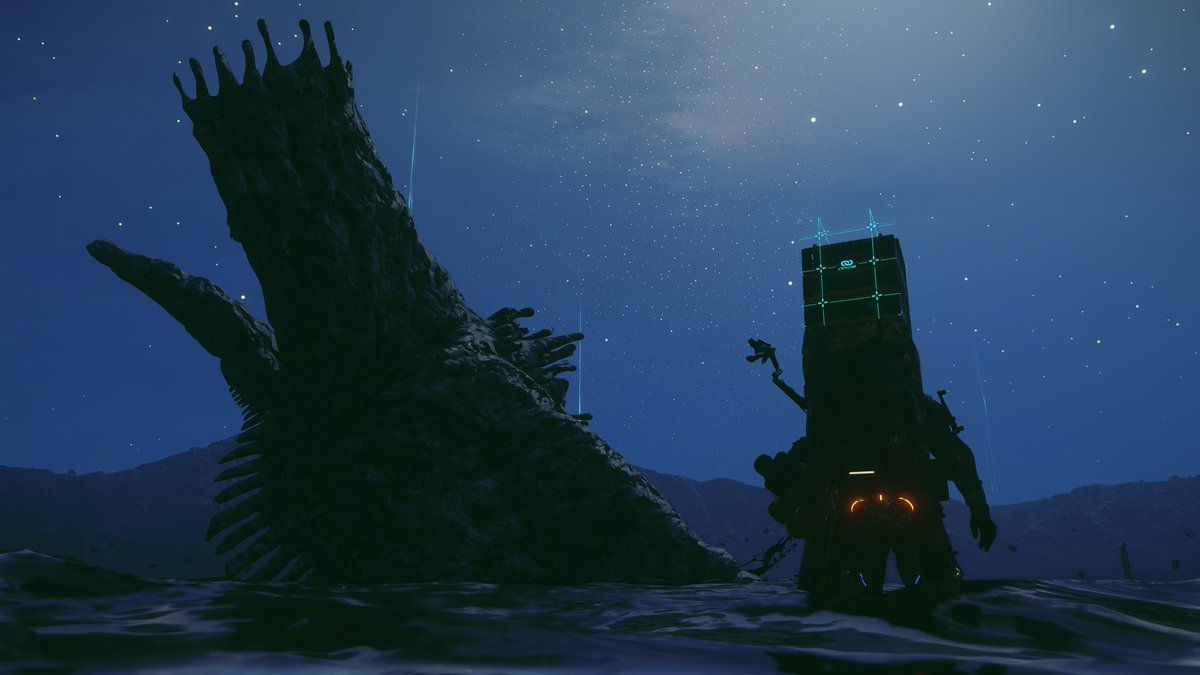 I love how we can summon giant BTs to fight other giant BTs now. It's full-on kaiju action!

#DeathStranding2 #VirtualPhotography #DeathStranding2PhotoMode <a href="/HIDE0_KOJIMA_EN/">HIDEO_KOJIMA</a>