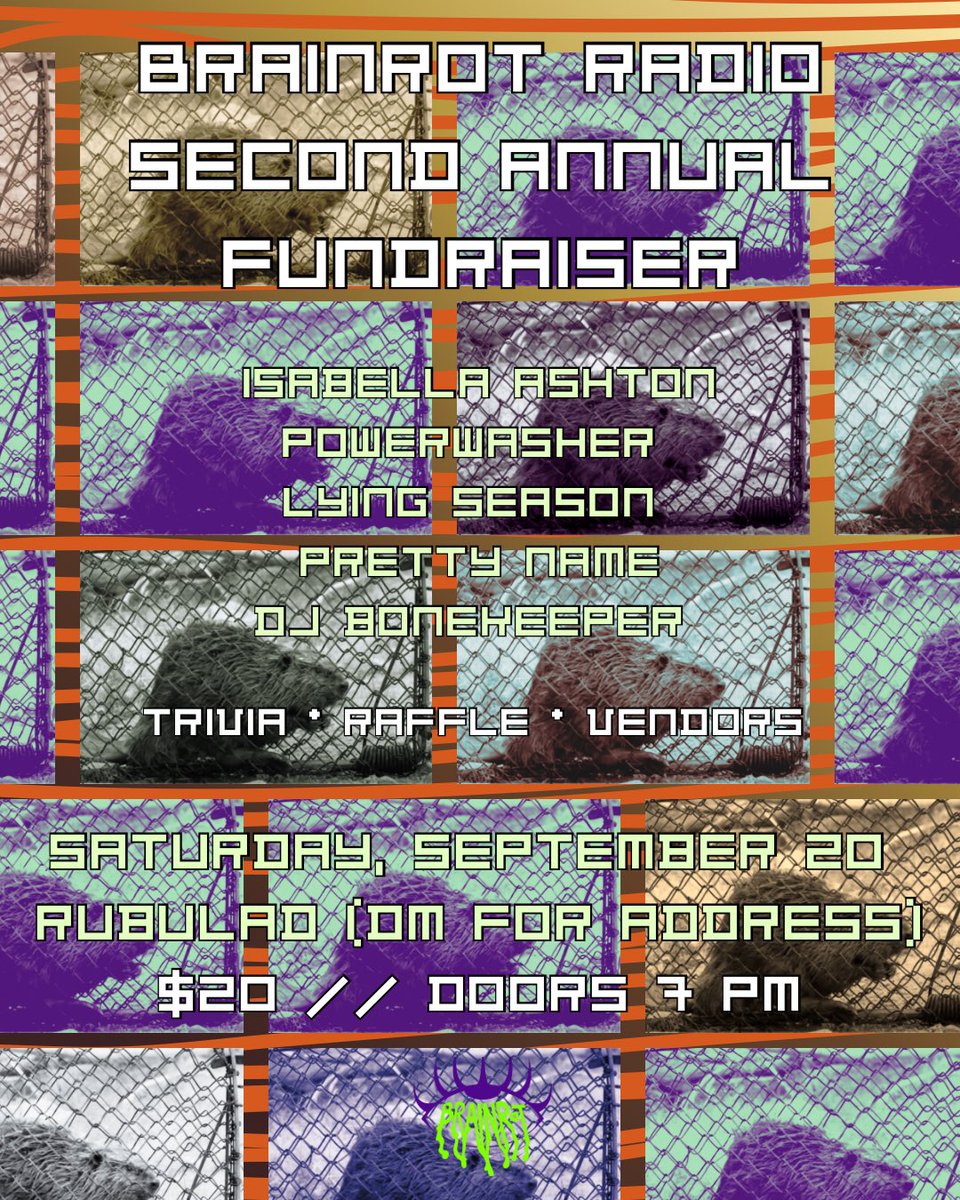 we’re two!! come party with us at our bicoastal anniversary fundraiser shows 💚