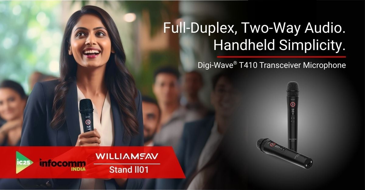 🎤 Full-duplex audio. Familiar mic design.
The trusted Digi-Wave® two-way transceiver is now available in an easy-to-use microphone format—perfect for tours, training &amp; interpretation. See it at #InfoCommIndia2025, Booth #ll01