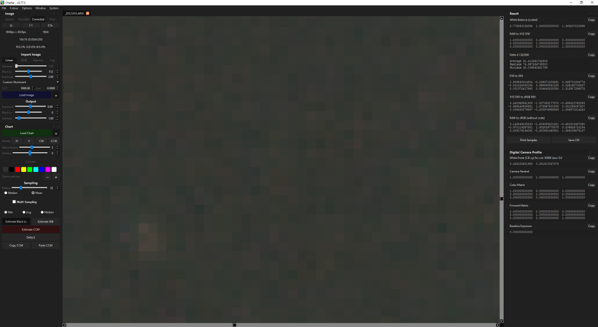 ssh4net's tweet image. Hard to guess but this is how raw sensor data looks after basic demosaic. Maybe RawTherapy uses a strong color denoising, subsampling?
Photone noise can't create color clusters.