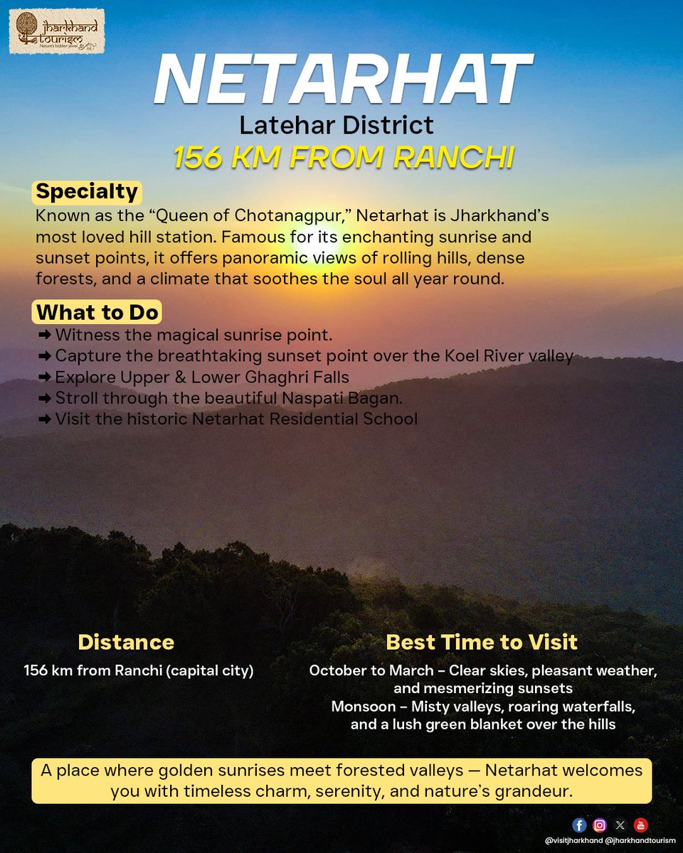 Jharkhand Tourism tweet media