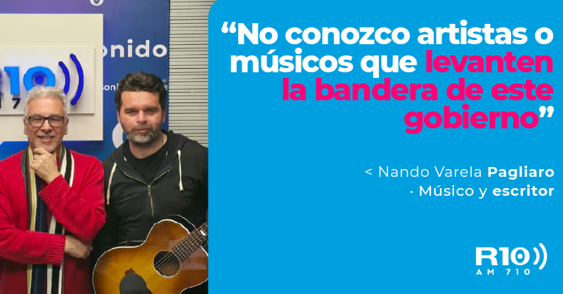 🗣️ "No conozco artistas o músicos que levanten la bandera de este gobierno. Es increíble discutir cosas que creíamos ya resueltas, como lo sucedido en la última dictadura", afirmó Nando Varela Pagliaro, músico y escritor, en diálogo con <a href="/poliserpi/">Carlos Polimeni</a> 

#LaMedianocheConCarlosPolimeni