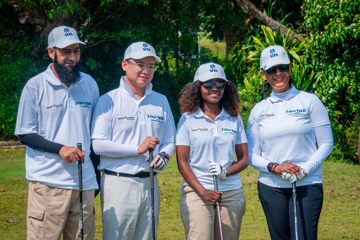 govtechZA's tweet photo. As we go into the 3rd and final day #GovTech2025, we reflect on the events that set the tone for a successful conference. From the first swing to the final putt - #GovTech2025GolfDay on 7 Sept - led by @sitasocltd  SOC (Ltd)Acting MD and Chairperson- brought government leaders, industry partners and innovators together to launch an impactful conference- A big thank you to our sponsor @symantec  for powering this day. Link to photos: https://t.co/N5TlXSE9MZ