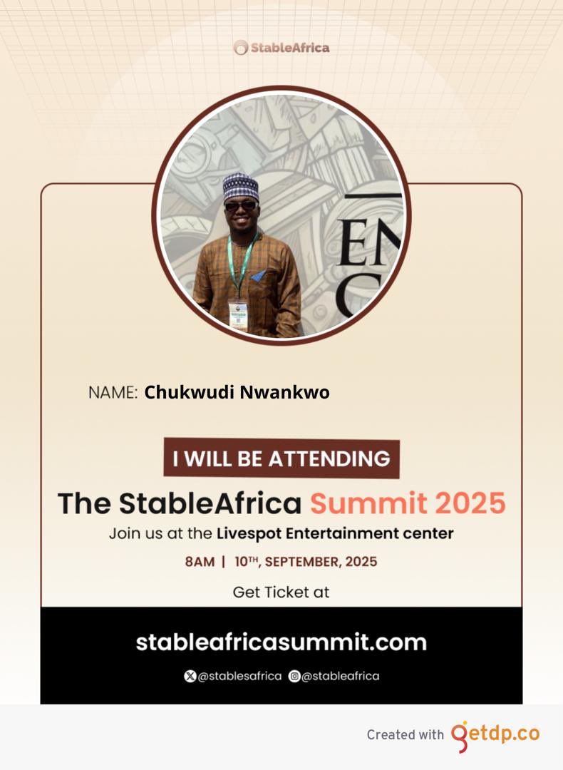 Nwankwo62025804's tweet image. #StableByDesign #AttendingStableAfricaSummit