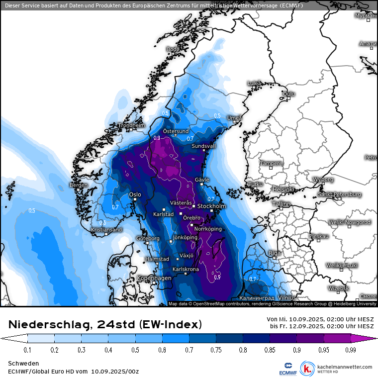 Kachelmannwettr's tweet image. Morgen sind dann u.a. #Schweden und #Norwegen sehr nass inklusive Stockholm und Oslo:

Regen 24-std. Extremwetterindex: kachelmannwetter.com/de/modellkarte…

SwissHD 4x4: kachelmannwetter.com/de/modellkarte…, andere Modelle über Buttons vergleichen /FA

#Unwetter
