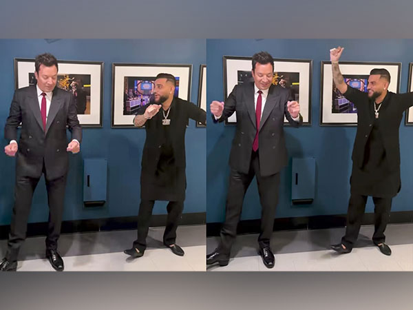 ani_digital's tweet image. Jimmy Fallon tries 'Bhangra' with Karan Aujla, fans say "Punjabi cha gaye oye"

Read story @ANI: 
aninews.in/news/entertain…

#JimmyFallon #TheTonightShow #Bhangra #KaranAujla