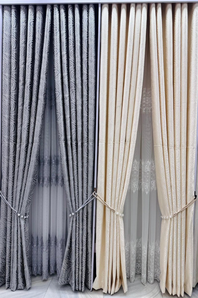 Good morning sweetheart's 😍 

Vitambaa vipya vya pazia 🔥 
Kitambaa Mita 1 Tsh 15,000/
Set upana wa mita 2 Tsh 85,000/
Set upana wa mita 1.5 Tsh 75,000/
Set ni pazia nzito 2 na nyepesi 1 

☎️0693218525
📍 Kkoo Agrey Dar
 🚚 Tunatuma popote ulipo 
Karibuni sanah 🫶
#SokoLetu