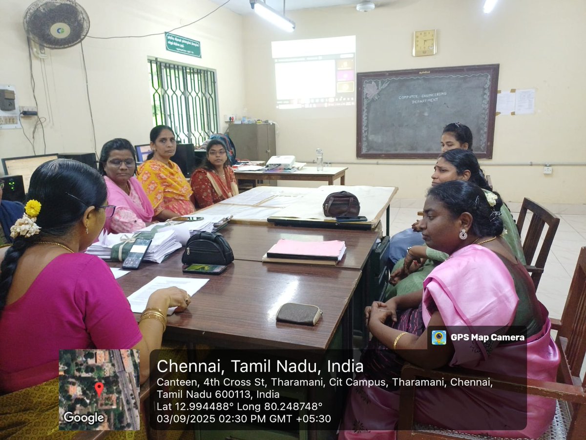 Wptchennai's tweet image. 💻 BOG-IX Sub-Committee Meeting
📌 Computer Engineering Dept | 🗓 03.09.25
🤝 Focused on academic progress, quality enhancement &amp;amp; future strategies.
#BOGIX #ComputerEngineering #DharmambalPolytechnic #ExcellenceInEducation