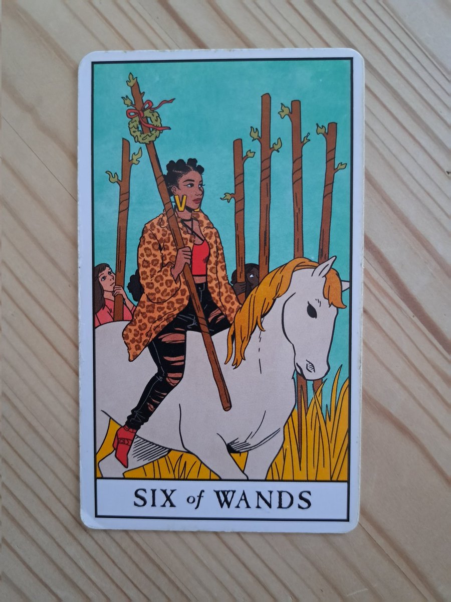 Laurajk32's tweet image. Today&apos;s card is 6 of Wands

Every victory deserves to be celebrated. 

#win #celebrate #credit #deserve 

#tarot #tarotmessage #LauraJK32