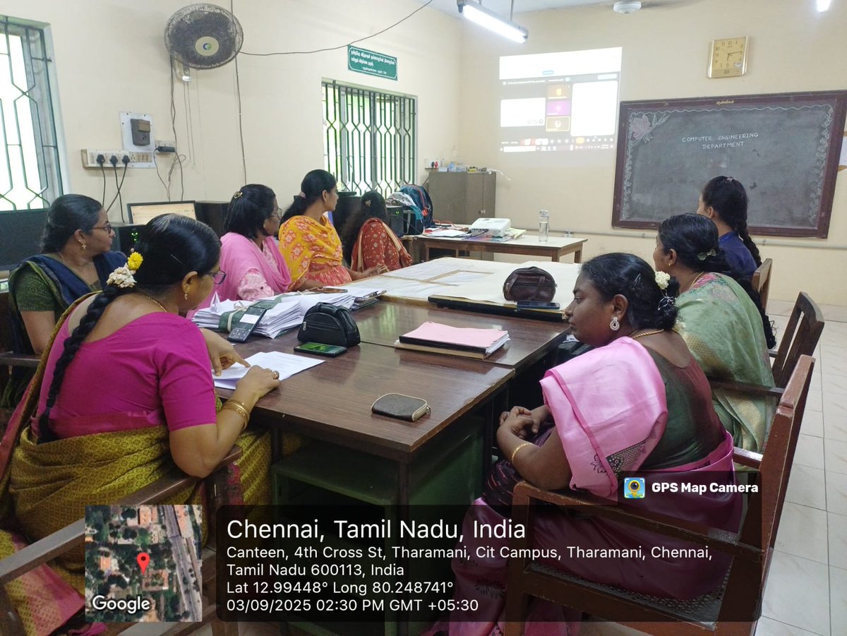 Wptchennai's tweet image. 💻 BOG-IX Sub-Committee Meeting
📌 Computer Engineering Dept | 🗓 03.09.25
🤝 Focused on academic progress, quality enhancement &amp;amp; future strategies.
#BOGIX #ComputerEngineering #DharmambalPolytechnic #ExcellenceInEducation