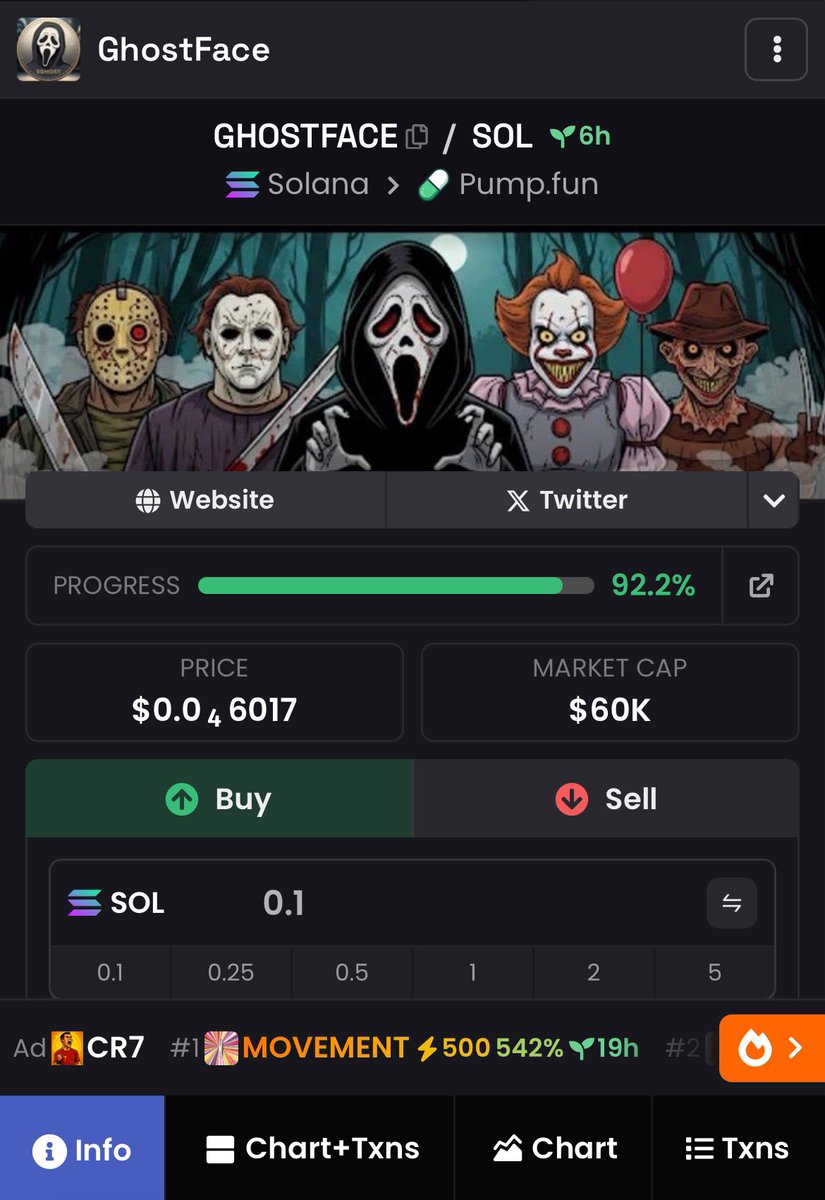 $GHOSTFACE COIN tweet media