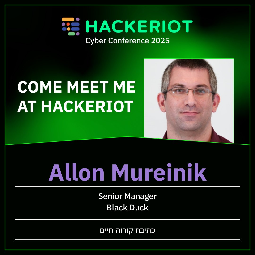 Heading out to <a href="/hackeriot_org/">Hackeriot</a> annual conference. 

If you're there or anywhere near <a href="/TelAvivUni/">Tel Aviv University</a>, come say hi!