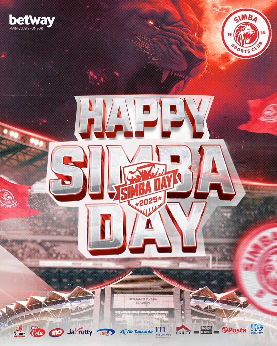 SimbaSC_EN's tweet photo. π¦ πππππ πππππ πππ ππππ π¦
#SimbaDay2025 #SimbaWeek2025 #NguvuMoja https://t.co/kWGOzkZw1a