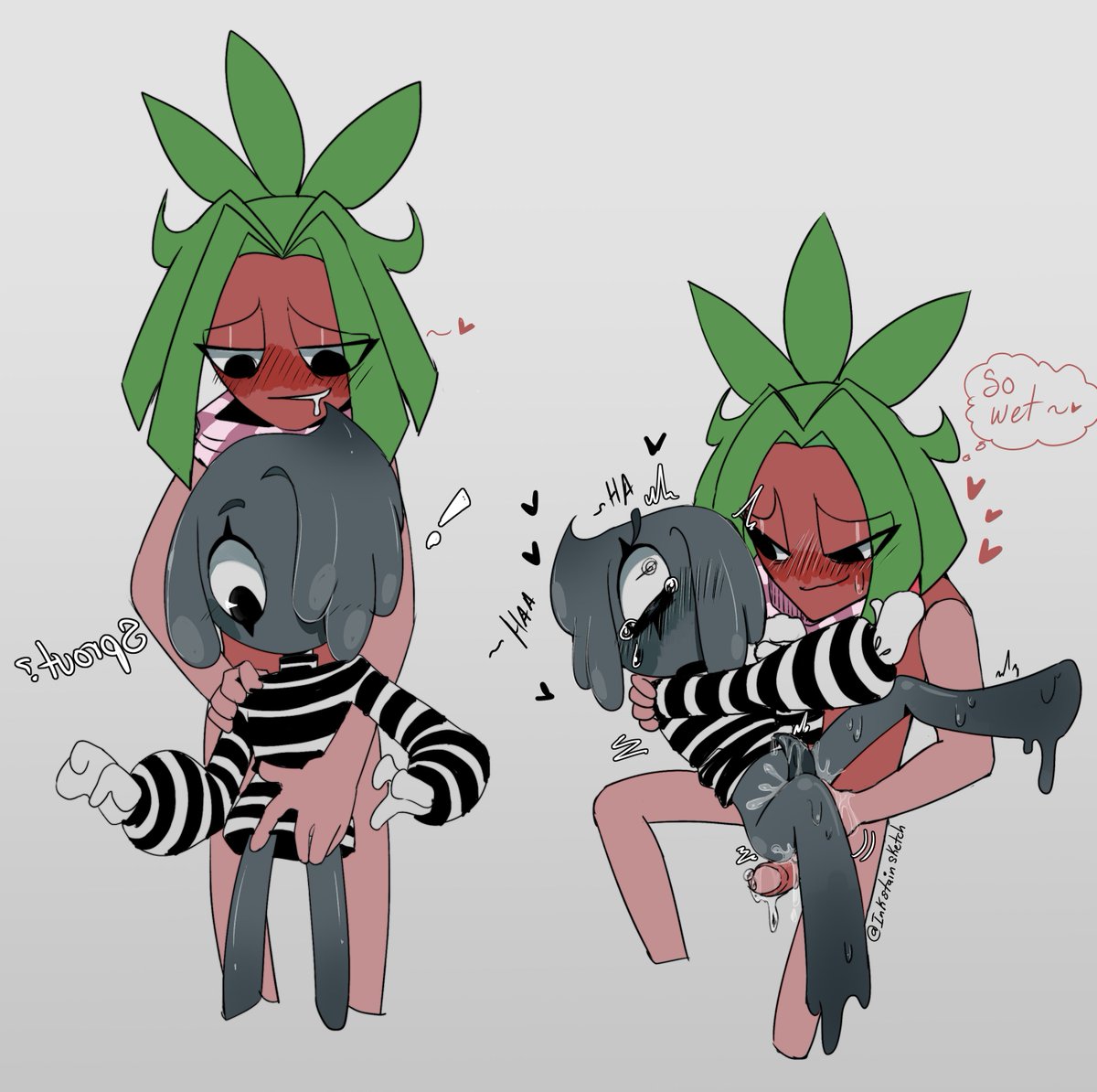 Inkstainsketch's tweet photo. love drawing then, hope i can finish the comic soon 
#dandysworld #dandysworldblot #dandysworldsprout #dandysworldNSFW #dandysworldrule34 #inkberry https://t.co/Ck49asLQx9