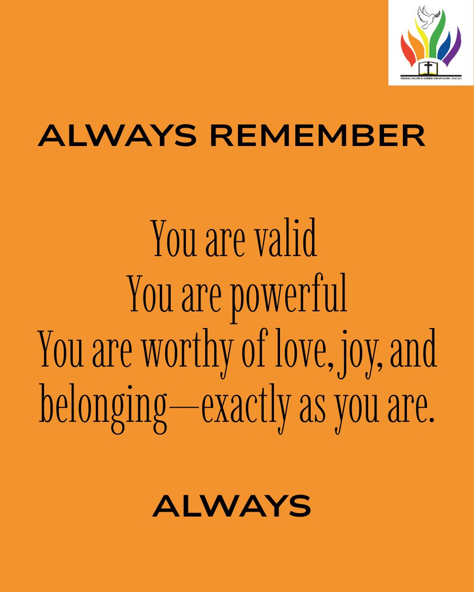 ucaauganda's tweet image. Let this be your daily reminder: You belong here, beautifully and boldly.