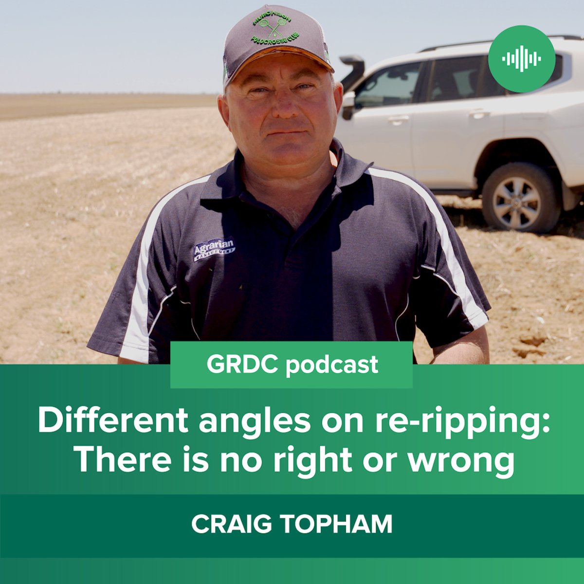 NEW #GRDCPodcast 🎙 #WASoilSeries 

Hear from <a href="/agrotoppo/">Craig Topham</a> (Agrarian Management) on #DeepRipping as part of our 5-part series looking at #SoilManagement in WA. 

Listen now 🎧 bit.ly/3Vu3o8J