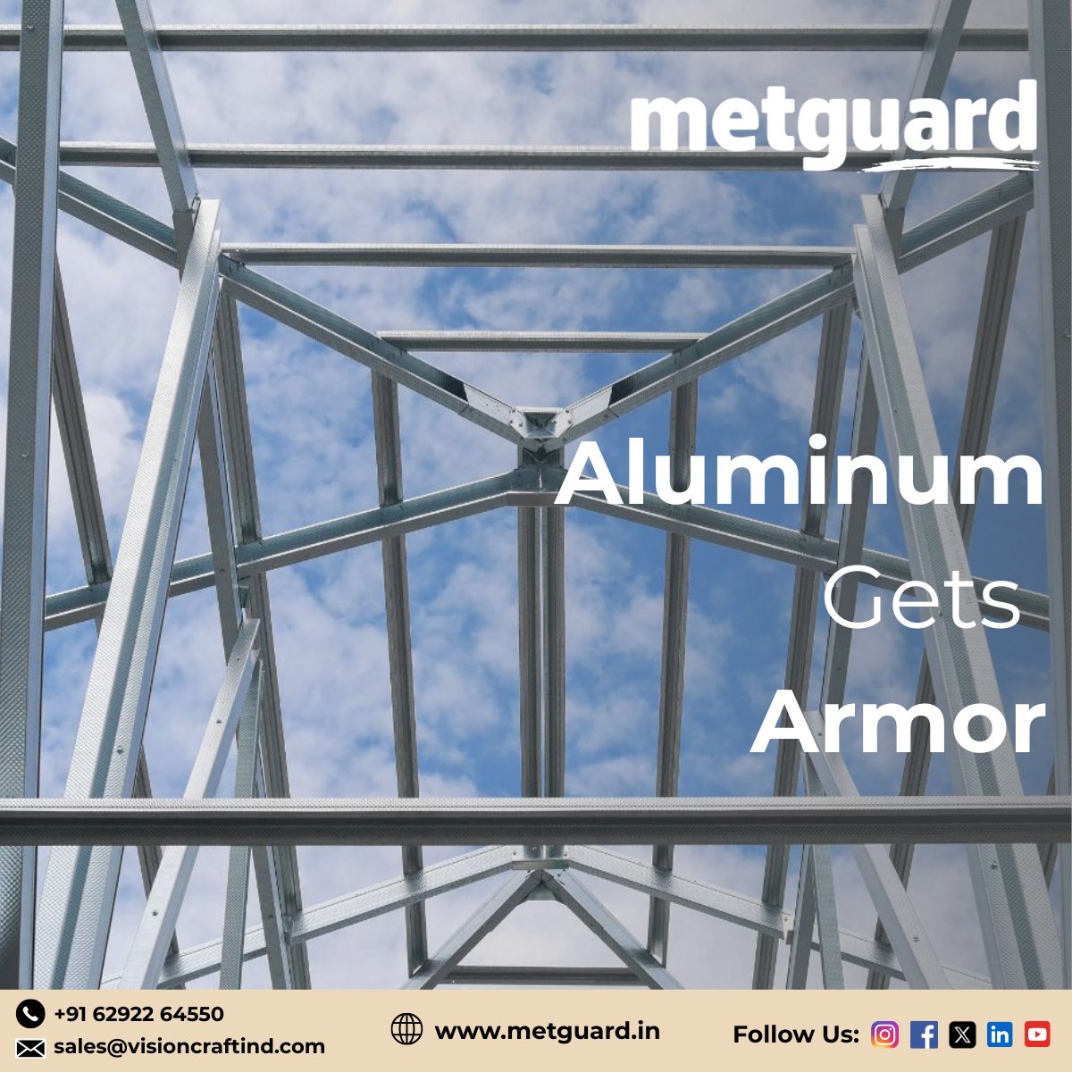 _Metguard's tweet image. Metguard bonds effectively, ensuring extended service life and consistent performance across architectural and industrial aluminium surfaces.
For more information: metguard.in
#AluminiumProtection #CorrosionProtection #PassivationTechnology #AssetIntegrity