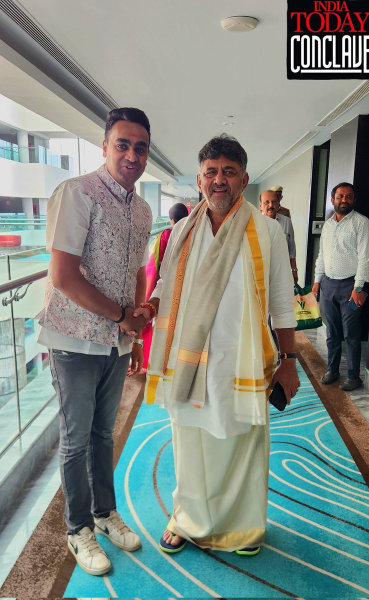 manesh_redefine's tweet image. Happy to meet &amp;amp; greet respected Deputy Chief Minister of Karnataka Shr. @DKShivakumar  anna at INDIA TODAY CONCLAVE SOUTH 2025 held yesterday at Le Meridian Coimbatore.

The Message is clear that Shri. @RahulGandhi  will be the Prime Minister of Indian 2029 - DKS

#DKShivakumar