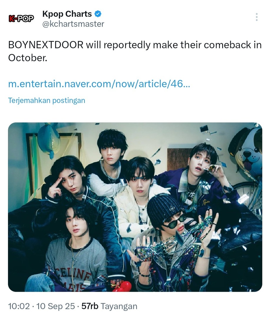 bonedofess's tweet photo. BOYNEXTDOOR OCTOBER COMEBACK AAA!! bakal jadi comeback -bnd kalian yang ke berapa nih? ⭐️___⭐️ https://t.co/PK1JoMHD4j
