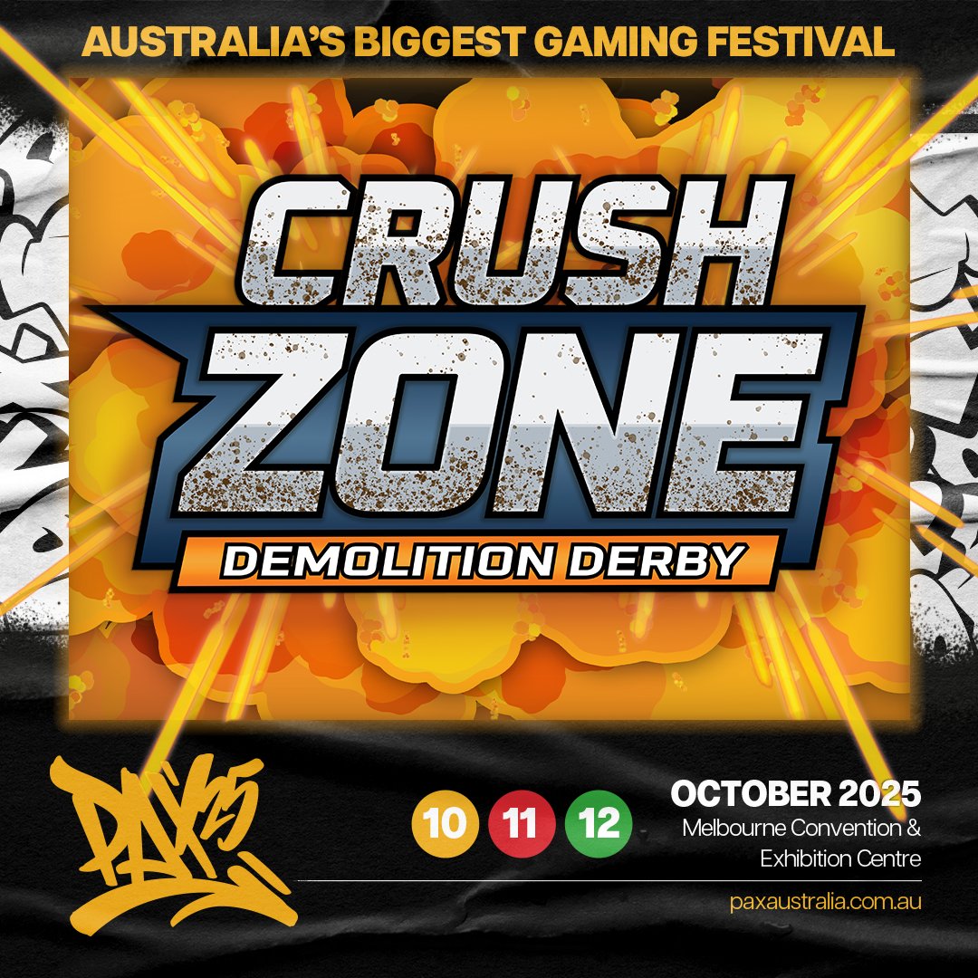 The Desert Beagle team is rolling into <a href="/PAXAus/">PAX Australia</a> with Crush Zone: Demolition Derby! 🚗💥
Exclusive levels. Last con stop. Big things ahead 👀
Come play… or get crushed.
#PAXAus #PAXAus2025 #PAX2025 #IndieGames