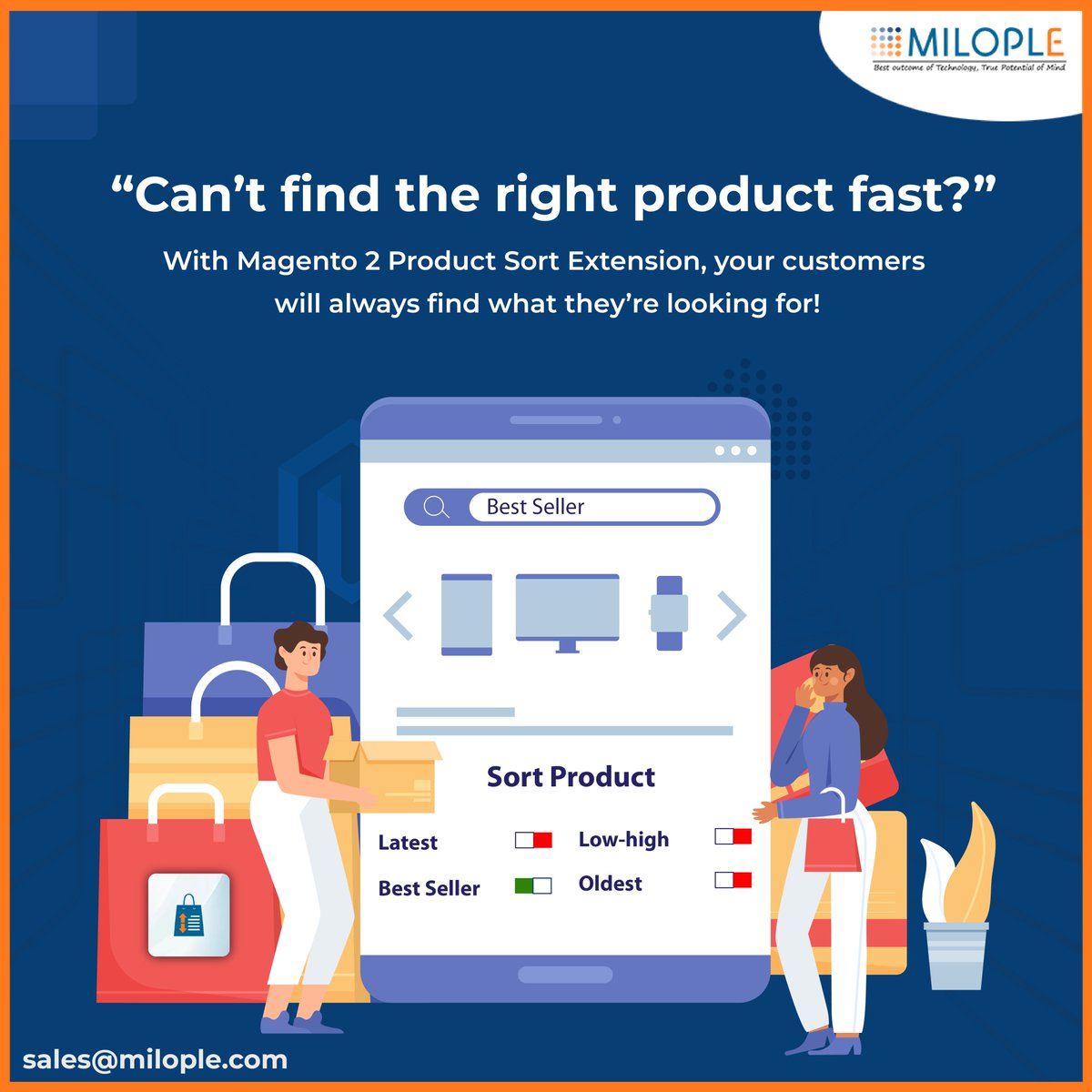Milople's tweet image. 🌍 Turn confusion into conversion!

Help your customers shop smarter with Magento 2 Product Sort Extension.

👉 Ready to boost your store’s sales?
 
📧 sales@milople.com | 📞 7069402000

#Milople #SmartEcommerce #ProductSort #MagentoExtensions #GoGlobal