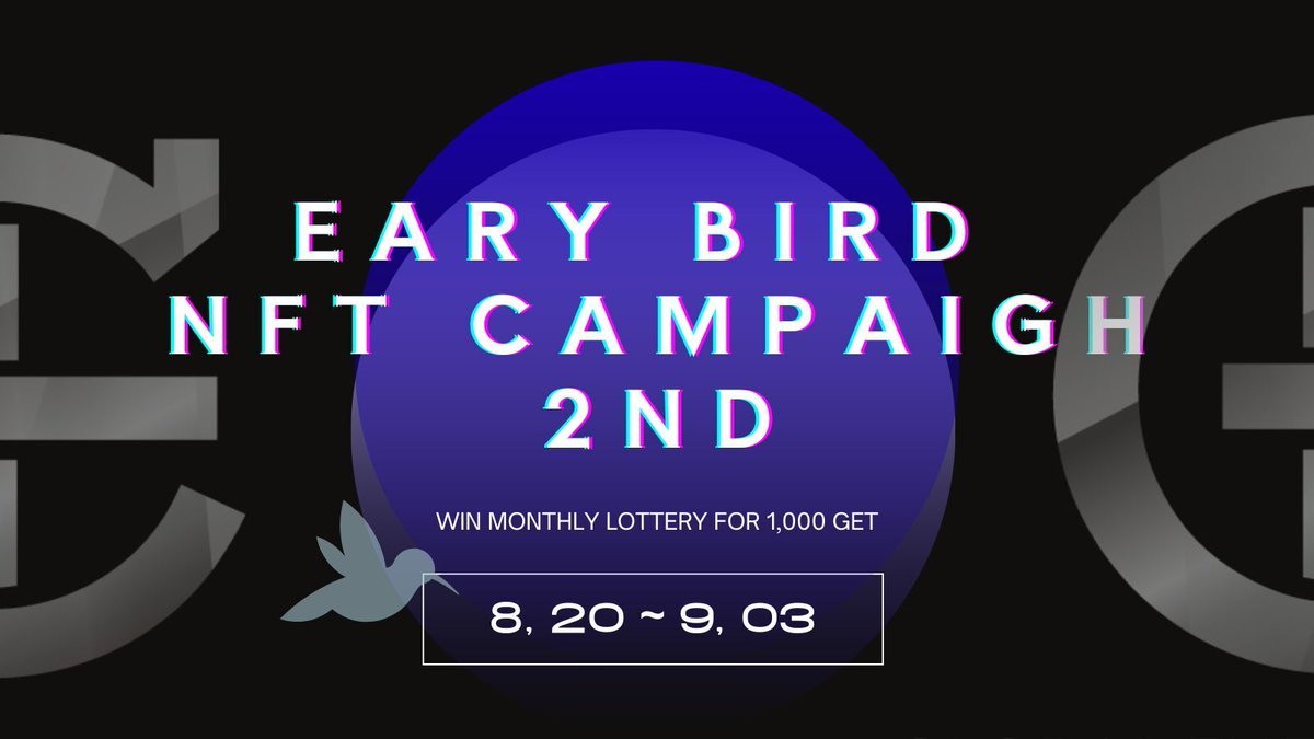GET_E_inc's tweet photo. 🎉2nd GEB NFT Campaign Winners Announcement🎉
The winners of the 2nd “GET Early Bird Campaign,” held from August 20 (Tue) to September 3, 2025(JST), are these five participants! 👏
@abba36792
@BeauWalton11
@FaizalRamadhanz
@e_links_k
@Katsudon135
Congratulations to all the winners! 🎊
This NFT serves as proof of your early support for the GET project and may grant you special rights and rewards in the future.
In addition, these five winners will automatically be entered into the “GEB NFT Holders Exclusive Lottery,” where 1,000 GET will be awarded to five holders each month between August and December 2025. 🔥
Just by holding the NFT, you have the chance to win GET tokens!
The next campaign is scheduled for late September!
Please join us again for the next GEB NFT Campaign! ✨