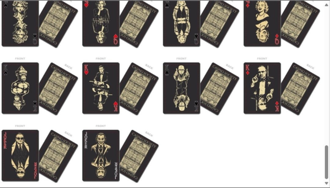 Who would be interested in <a href="/CasinoSociety_/">Casino Society</a> 
Playing Cards?! 🃏

Let me know below with a Like and Share!

No Crying.

{🎲}