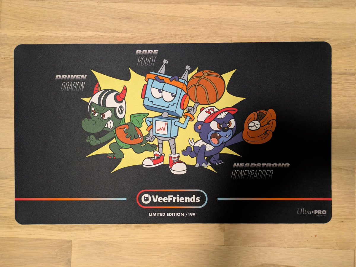 Giveaway!

Sticker cases have been BANANAS. Giving away this /199 VeeFriends break mat:

1. Like, Repost, Tag 2
2. Bookmark the next Manga Sticker break show (1st comment)

Winner drawn Friday 8p EST.

(Bonus givvy to kick off the show, so please join!)