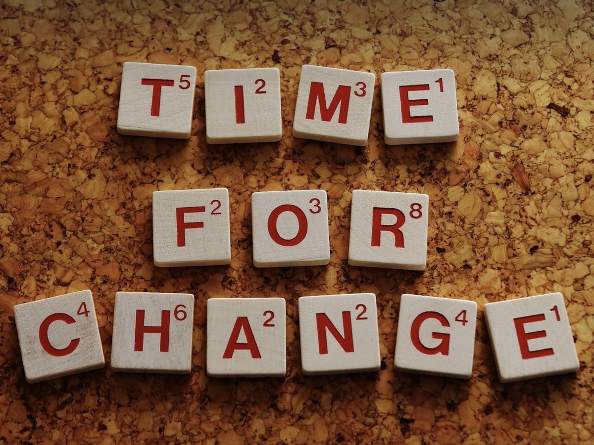 The one thing in life that you know is going to happen, that you can count on, that is inevitable, is change itself.  At first most change is rejected and thought of as negative because it is different. Some quickly embrace change while others need time to transition to it.