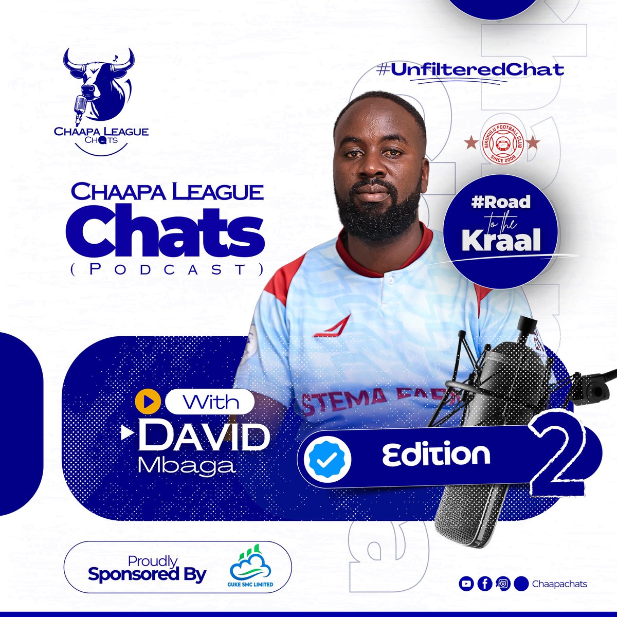 Chaapa League Chats🎙️ (@chaapachats) on Twitter photo The bus drivers <a href="/Sikukulu_fc/">Sikukulu-FC</a> honored us with one of their own who believes  “a goal is a goal” regardless of the side you score <a href="/Daudimbaga1/">David5</a> to join us for our second edition of Chaapa League Chats.stay tuned. 
#RoadToTheKraal The bus drivers <a href="/Sikukulu_fc/">Sikukulu-FC</a> honored us with one of their own who believes  “a goal is a goal” regardless of the side you score <a href="/Daudimbaga1/">David5</a> to join us for our second edition of Chaapa League Chats.stay tuned. 
#RoadToTheKraal