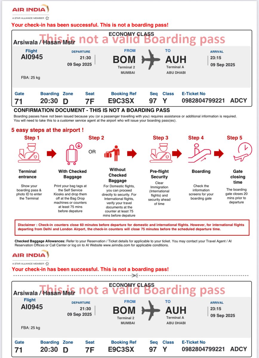 zulfithegreat's tweet photo. @airindia request you to refund the fare amount as i have booked a new ticket https://t.co/l8th4aGmvC