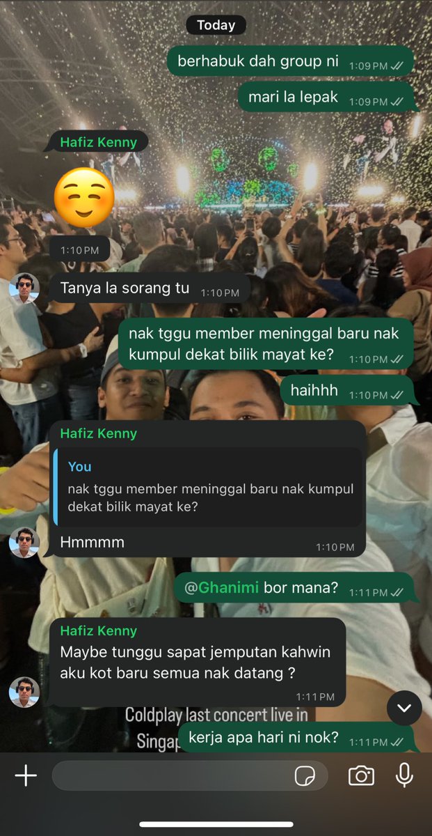 bila dah lama sangat tak lepak…