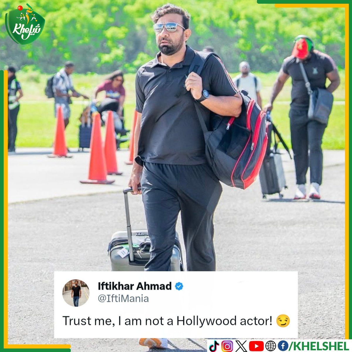 Iftikhar Ahmed and his unmatchable swag!! 

#Cricket | #Pakistan | #IftikharAhmed | #CPL2025 | #WestIndies