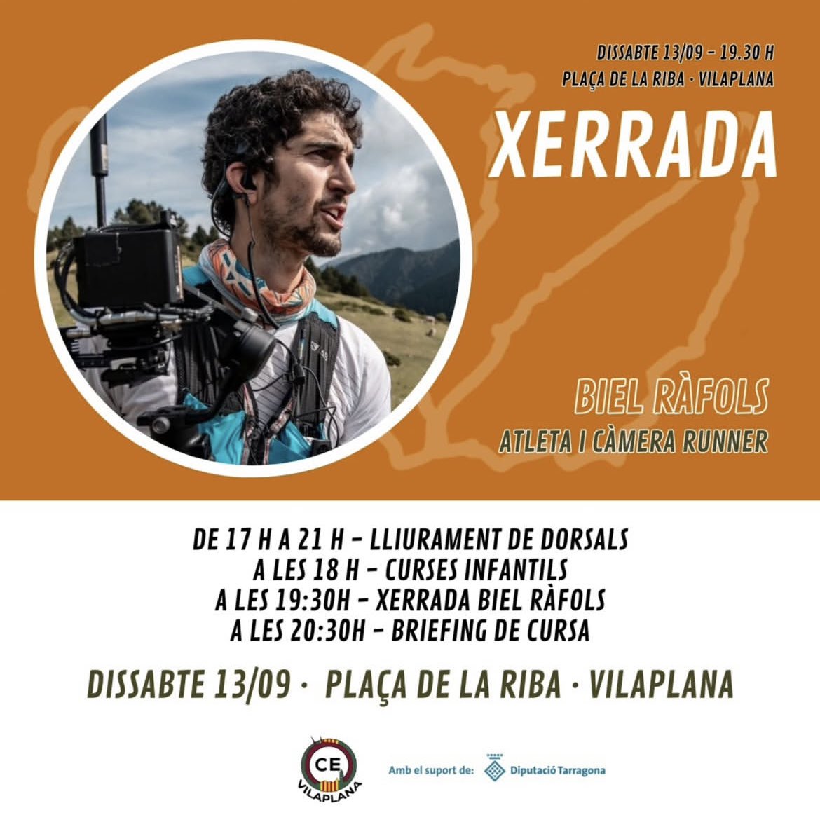 Dissabte a les 19:30 serem a <a href="/AjVilaplana/">Ajuntament Vilaplana</a> en una xerrada de Camera runner