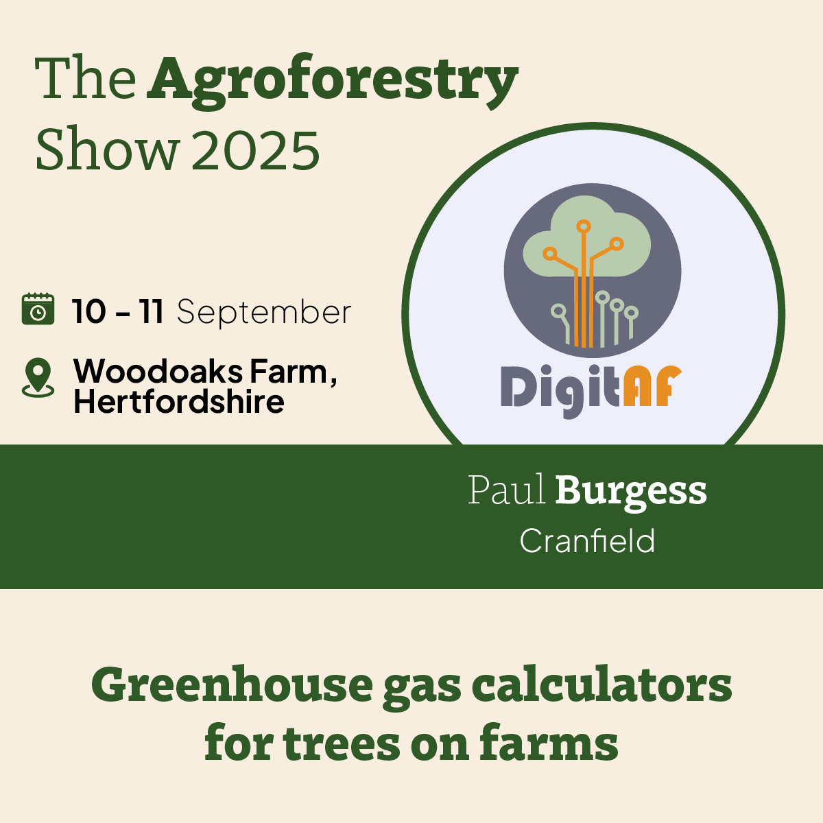 📣 How do trees on farms contribute to 🌍 Net Zero goals?

🌳 At the upcoming Agroforestry Show, our sister project DigitAF will help answer this big question.

👉 Learn more: agroforestryshow.com

#Agroforestry #NetZero #ReForest #DigiTAF #ClimateSmartFarming #HorizonEU