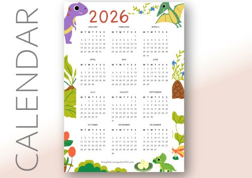 Computer1001's tweet image. Kalender 2026 PDF 1 lembar 🌟
Download gratis di: template.computer1001.com/kalender/