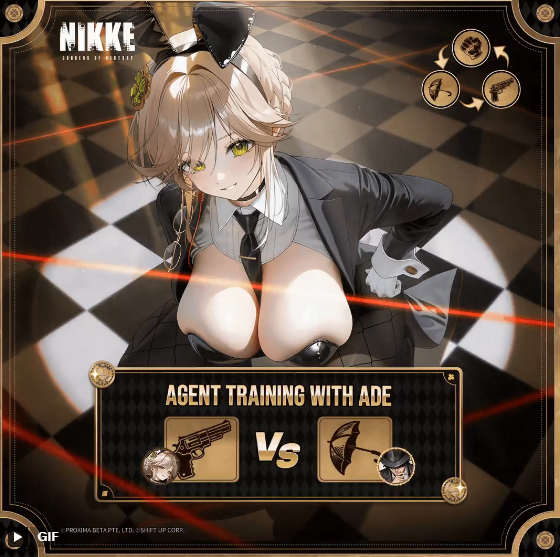 JPS195's tweet photo. @NIKKE_en #AgentTrainingWithAde https://t.co/N4itnPIuZx