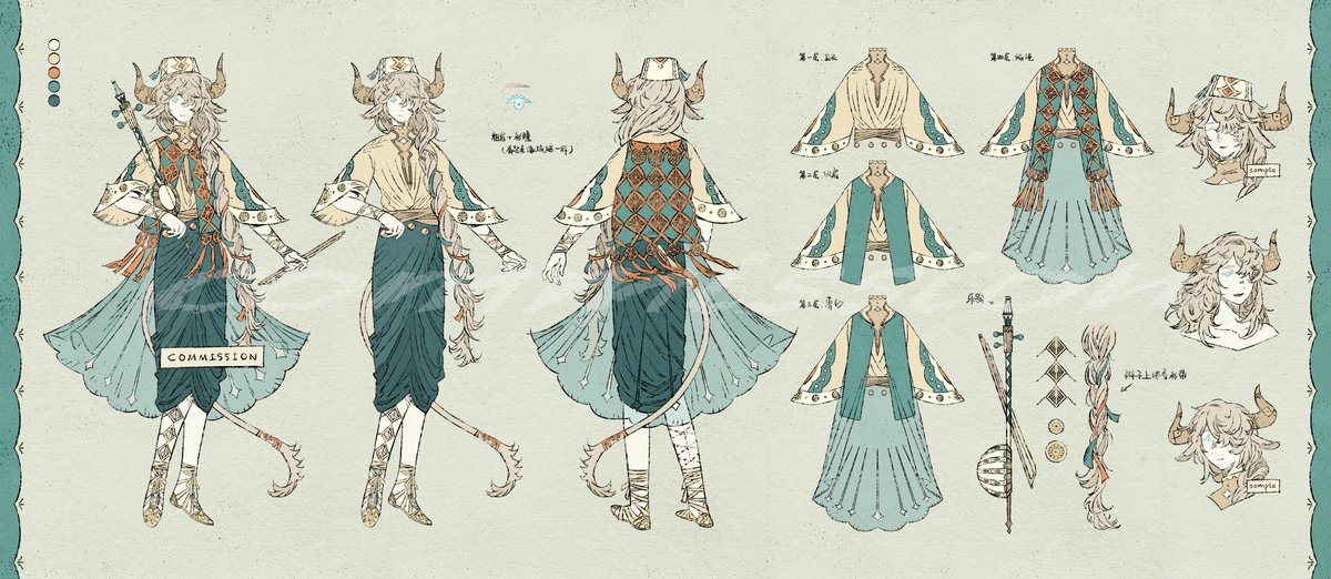 harmomomo's tweet image. #commission #commissionart #characterdesign