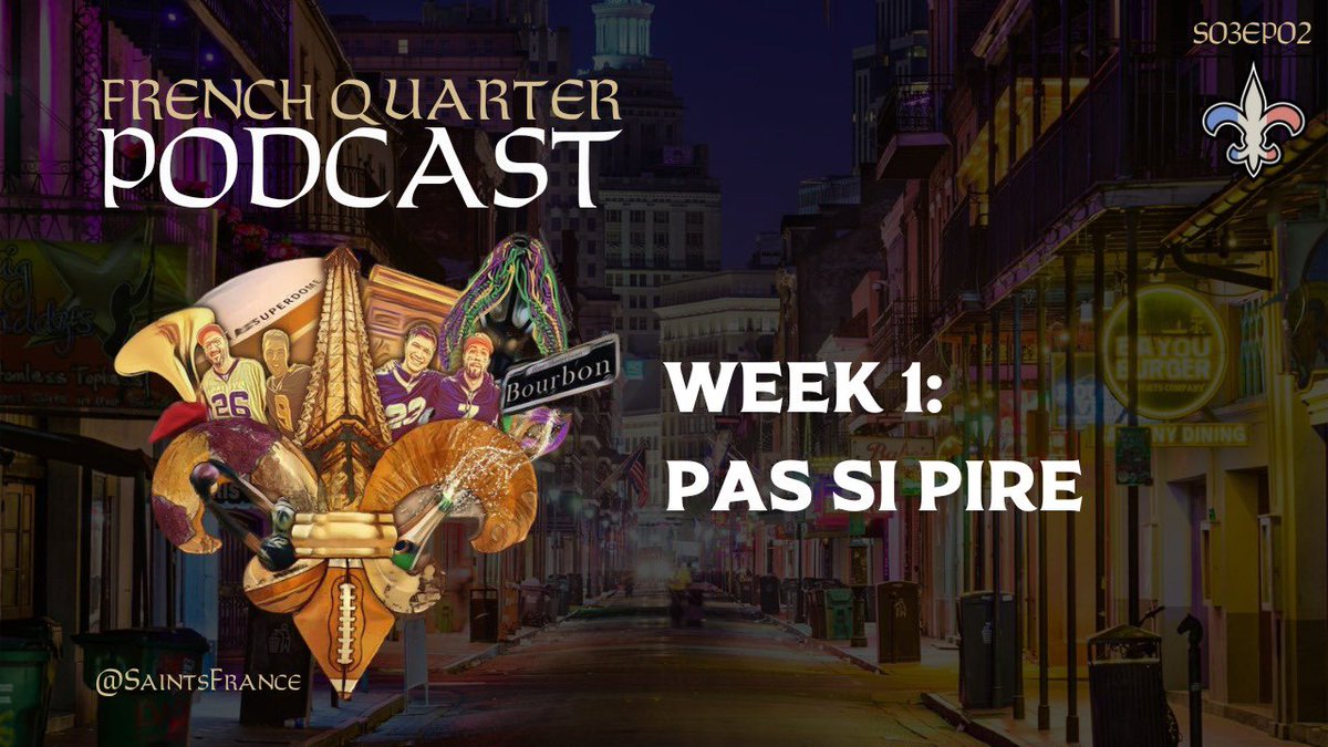 SaintsFrance's tweet photo. 🚨🎙️[NOUVEL ÉPISODE] 🎙️🚨

Nous sommes de retour après cette Week 1 ! 

Au programme :

- Match face aux Cardinals
- Les débuts de Kellen Moore et Spencer Rattler
- Preview Week 2 face aux 49ers
- Question &amp; Réponse 

Bonne écoute ! #Saints https://t.co/wqRVayJDVg