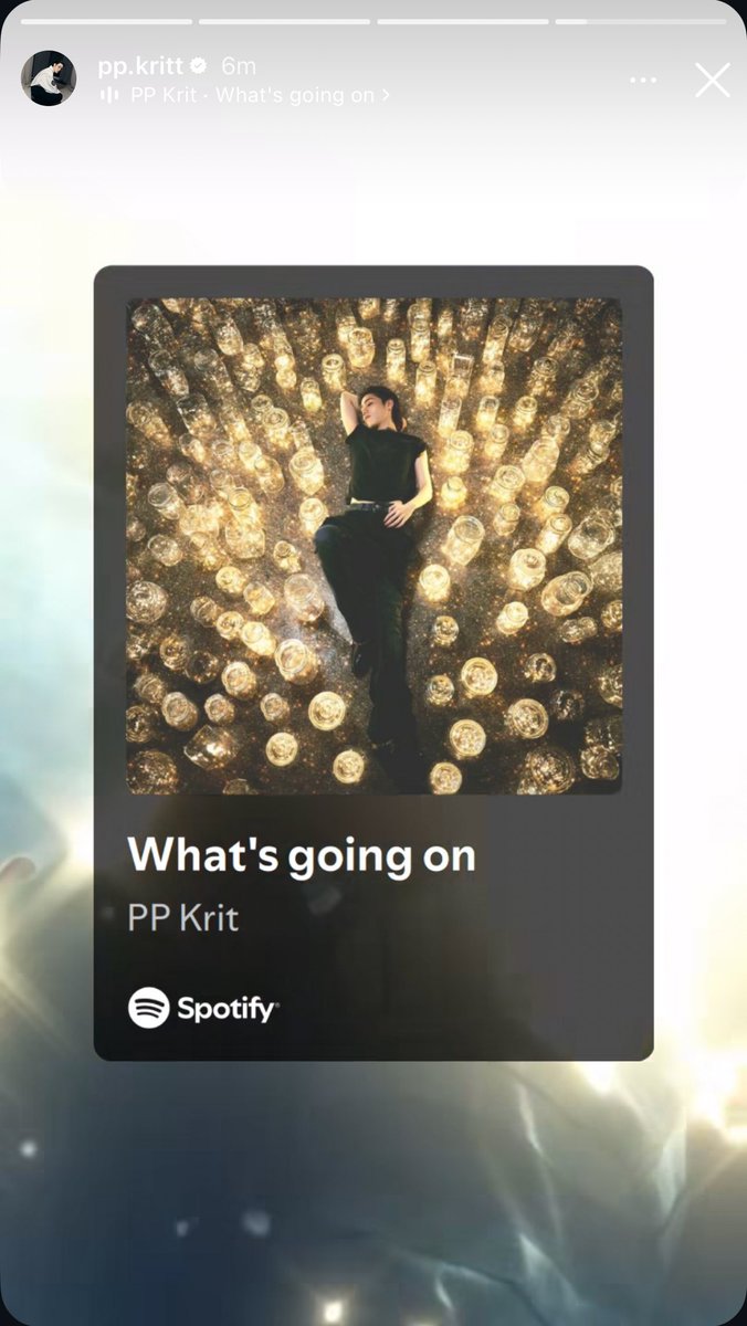 คนเก่งมาแชร์เพลงใน spotify ทุกวันเลย ทุกคนฟังเพลงน้องกันเยอะๆนะจ๊ะ🤍

#PPKrit_Whatsgoingon #ppkritt