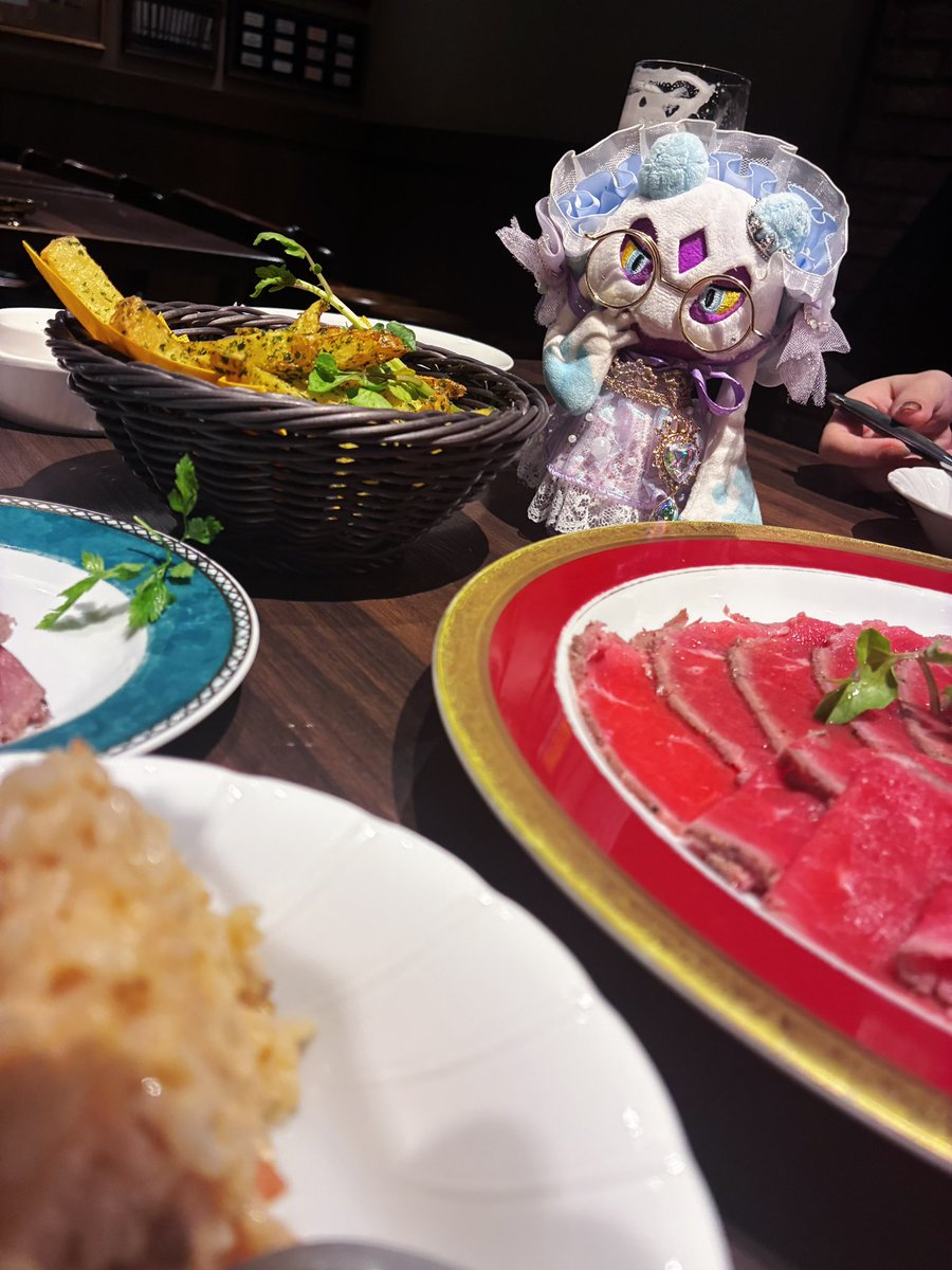 ローストビーフとサワークリームポテト🥩🍟

#ポケモンfit
#ポケぬいもぐもぐ部