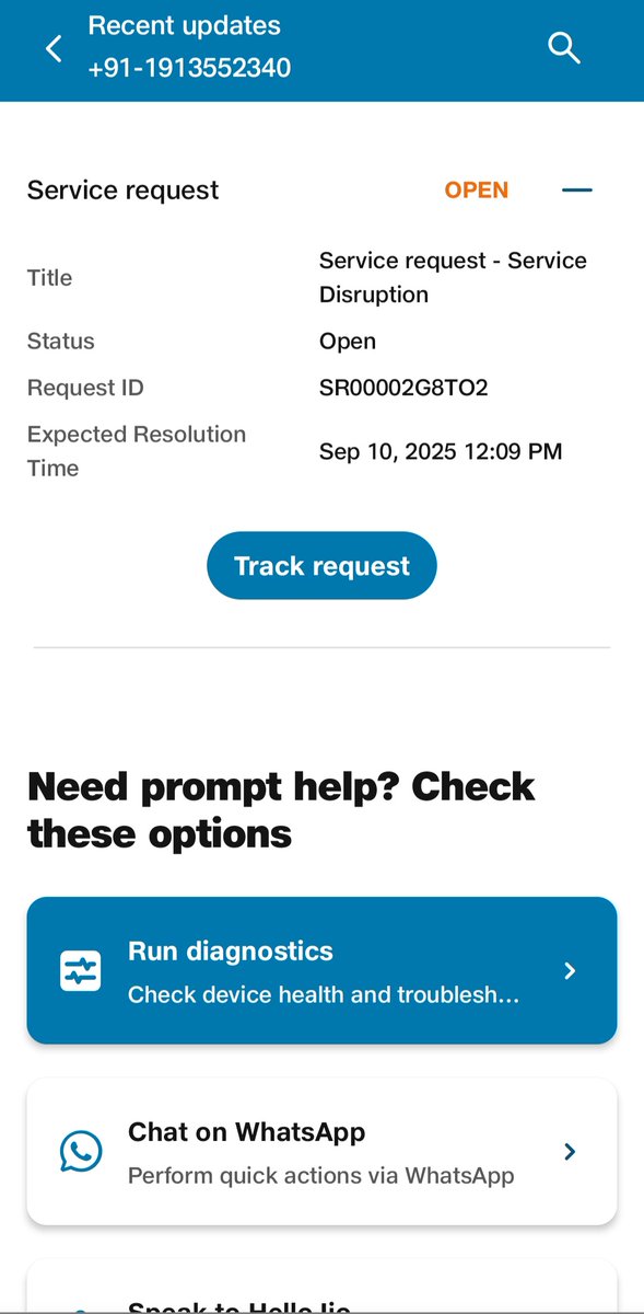 RajanGupta4528's tweet image. They are taking 3 days to arrange an engineer to visit the issue. 

Every task which is associated with internet is being affected.

@jagograhakjago @JM_Scindia @_MukeshAmbani @reliancejio @JioCare @TelecomTalk @jimmyjvyas 

#RelianceJio #jiocare #jiohelp