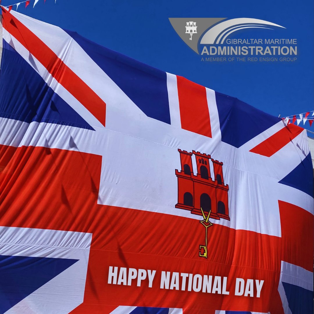 Gibmaritime's tweet photo. 🇬🇮🇬🇧 Happy Gibraltar National Day from the GMA team! Wishing everyone a proud and joyful celebration! 🚩🏳 #GibraltarNationalDay #Gibraltar 🇬🇮🇬🇧 https://t.co/kcPWShvHsB