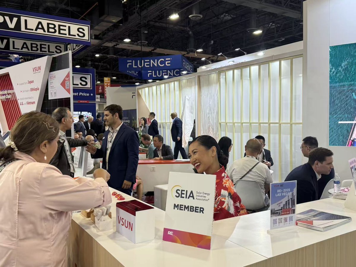 vsun_solar's tweet image. VSUN is at #REPlus2025 The Venetian Expo Level 2, Booth V8486. Come and explore our high-quality and innovative solutions!🌞 

Let's engage with our team in comprehensive technical discussions and extensive dialogue! 😃

#VSUNSOLAR #LasVegas #CleanEnergy #SolarEnergy #SolarPower