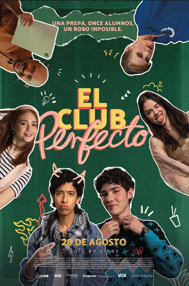 #ElClubPerfecto - Una muy divertida, dulce y conmovedora heist movie preparatoriana, hecha con mucho corazon….

Me pareció un guion realmente muy bien escrito, con una historia entretenida, plagada de personajes memorables (se nota en ese sentido que la historia es personal para